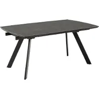 Zesso Smuk Table de salle à manger extensible 160-240 cm Esmee Céramique noire