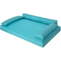 Stanis³aw Jurga Lit pour chien, matelas pour animaux, lit pour chat, coussin pour chien, panier pour chien, canapé pour chien, couchage pour chien, orthopédique, meubles, bleu, 99x66 cm