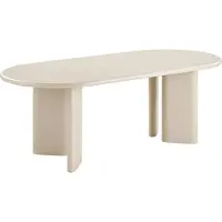 Zesso House Collection Table de salle à manger 220 cm Nanon Sand