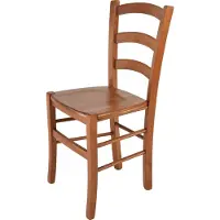 STOCK LINE t m c s Tommychairs - Chaise VENICE pour la cuisine et la salle à manger, structure robuste en hêtre laqué couleur cerisier et assise en bois