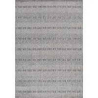 Morhane Aruba Frequen tapis extérieur/intérieur tissé à plat rectangle 140x200cm gris