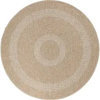Ayyildiz Hali Ayyildiz | Tapis d'extérieur Comilla - 160 cm - Beige - Résistant UV et Imperméable - Design Géométrique