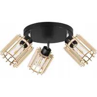 Light11 HOME Suspension moderne en bois avec éclairage LED