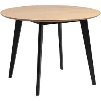 Zesso Smuk Table à manger Ø 105 cm Anakin Chêne - Noir