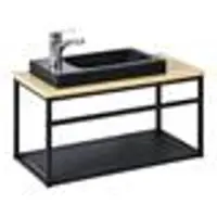 MOB-IN Meuble lave-mains WILO grande largeur avec vasque résine 60cm