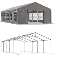 Das Company Tente d'été 5x10 Gris SUMMER IPE