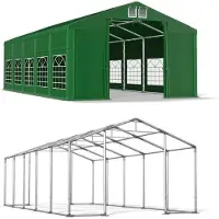 Das Company 5x10 Parti Vert Tente WINTER ISD