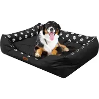 TexCorp Lit pour chien "Puffy" - XXL : 114x84 cm | Lit pour chien, Canapé pour chien, Corbeille pour chien, Matelas pour chien, Canapé pour chien | Doggy