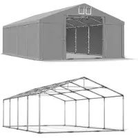 Das Company Entrepôt d'été Tente 4x8 Gris SUMMER PLUS MSD