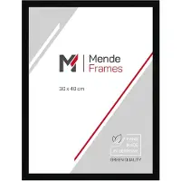 MendeFrames Cadre photo H080 noir 20x25 cm verre musée H080-010-020-025M-00
