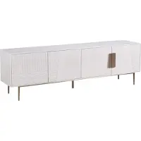 FURNLUX Table TV Stilig Blanc 200cm / Couleur principale : Blanc / Dimensions : 200 x 60 x 40 cm