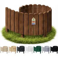 Pemicont Floranica Ganivelle 40 x 100 cm Brun foncé bordure de jardin bois de pin a piquer