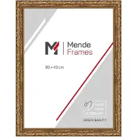 MendeFrames cadre photo baroque H530 or 25x38 cm verre de musée