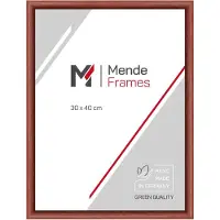 MendeFrames Cadre en bois Acajou 45x60cm Verre.Museal.
