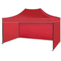 BDW Pavillon, Tente, Tente de réception pour jardin, terrasse, foire - Pavillon, Rouge