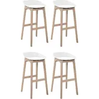 MOB-IN Lot de tabourets de bar en bois 65cm RIVA