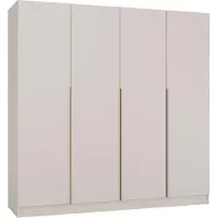3Xeliving Armoire, couleur cachemire/beige, dimensions : 200 x 56,5 cm