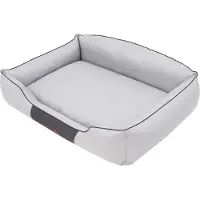 TexCorp Lit pour chien "Royal" XL 84×65 cm - Sofa pour chien avec dossier haut, housse amovible | Niche pour chien Coussin pour chien Repos Matelas pour chien | Doggy