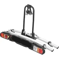 Aurilis eBike Porte-vélos pour attelage de remorque Porte-vélos arrière - Back 2 - Porte-vélos e-Bike pour 2 vélos - 60kg de charge -