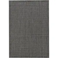 SchönesWohnen24 Tapis d'extérieur GIZA Noir 140 x 200 cm