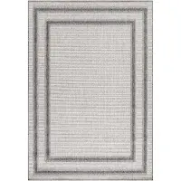 Ayyildiz Hali Ayyildiz | Tapis d'extérieur ARUBA - 120 cm x 170 cm - Crème avec gris - Résistant à l'eau - Facile à nettoyer
