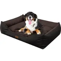 TexCorp Lit pour chien "Puffy" - XXXL : 125x98 cm | Lit pour chien, Canapé pour chien, Corbeille pour chien, Matelas pour chien, Canapé pour chien | Doggy