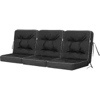 Stanislaw Jurga HOBBYGARDEN Coussin de balançoire Venus Coussin de banc Garden Coussin de balançoire Coussins de balançoire Coussins de balançoire Hollywood Balançoire Banc Noir 180 cm