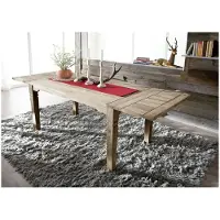 MASSIVMOEBEL24.DE MASSIVMOEBEL24 | Table à manger extensible 160x90 Palissandre huilé Gris taupe LEEDS #53