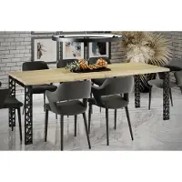Endo -Moebel Table de salle à manger Matio 130cm - 265cm extensible Table de cuisine en bois (chêne naturel)