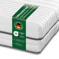 Dreamstar matelas en mousse froide 7 zones | 100 x 200 cm | 18 cm d'épaisseur | H4 | ferme | Argent