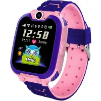 Nikcorp Montre intelligente étanche pour enfants Multifonctions Rose