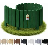 Pemicont Floranica Ganivelle 20 x 100 cm Vert foncé bordure de jardin bois de pin a piquer