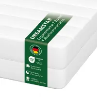 Dreamstar Matelas ergonomique 7 zones en mousse froide | 100 x 200 cm | 17cm | H2 & H3 | Simple Flex