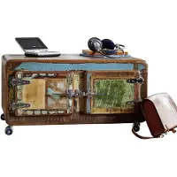 MASSIVMOEBEL24.DE MASSIVMOEBEL24 | Table basse 90x60 Bois de récupération laqué Multicolore FREEZY #20