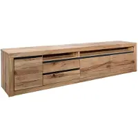 MASSIVMOEBEL24.DE MASSIVMOEBEL24 | Meuble TV 260x50 Chênes sauvage et lombard huilé Bois naturel MONTREUX #041