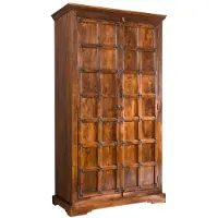 MASSIVMOEBEL24.DE MASSIVMOEBEL24 | Armoire 115x60 Acacia laqué Miel OXFORD #0422