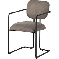 MASSIVMOEBEL24.DE MASSIVMOEBEL24 | Chaise rembourrée 51x58x78 marron clair ELISE #302 - lot de 2