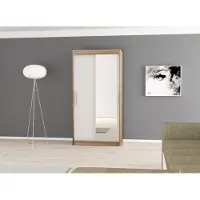 Minio Armoires TOKYO 2 100 cm Sonoma / Blanc