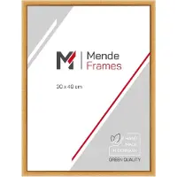 MendeFrames Structure en bois massif, verre de musée, 30x60 cm, liège, cadre H011