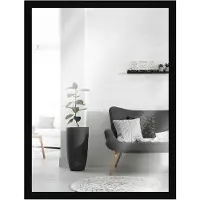 MendeFrames Miroir mural en bois massif, dimensions 10x13 cm, couleur noire, marque , modèle H080