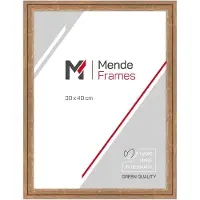 MendeFrames H025 Miroir mural en bois 50x65 cm Chêne