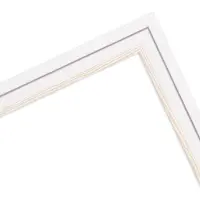 MendeFrames Cadre photo bois blanc 30x90 cm verre artistique H025