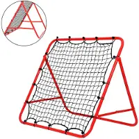 TolleTour Football Rebounder pliable Kickback Tor Réglable en 5 étapes Paroi de rebond Filet pour exercices d'entraînement - Tir - Entraînement technique