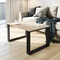 AKKE Sonoma Table basse avec pieds noirs LxlxH : 70x40x55 cm
