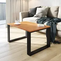 AKKE aulne table basse avec pieds noirs LxlxH : 90x50x55 cm