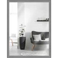 MendeFrames Vitrail en bois clair gris perle, format 10x10 cm –