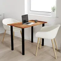 AKKE table bourgogne avec pieds noirs LxlxH : 120x60x74 cm