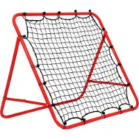 Yakimz Football Rebounder Kickback Paroi de rebond But Paroi de rebond Filet réglable pour exercices 103 x 100 cm