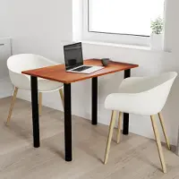 AKKE Locarno table avec pieds noirs LxlxH : 80x40x74 cm