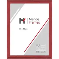 MendeFrames H120 cadre photo 15x20 cm effet bois rouge avec verre synthétique